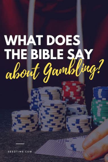 what does bible say about gambling|From Dice to Devotion: What the Bible S.